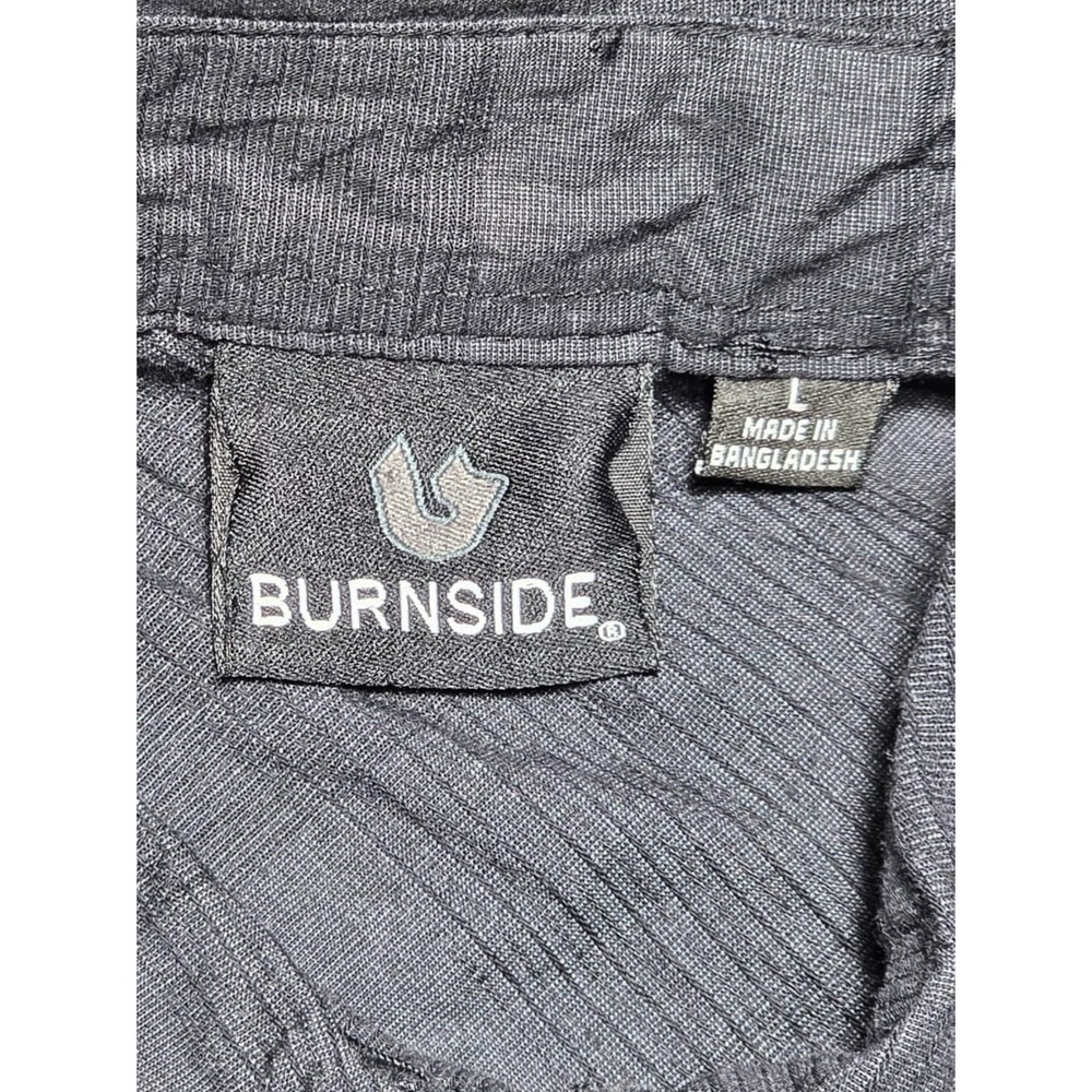 Burnside Mac Tools Button Down Long Sleeve Black … - image 3